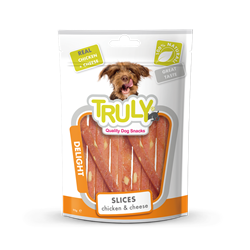 Truly Dog Chicken & Cheese. Godbidder til hunde. 90g